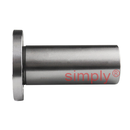 LMEF16LUU Long Round Flanged Linear Ball Bushing with Rubber Seals and Resin Retainer 16x26x68mm