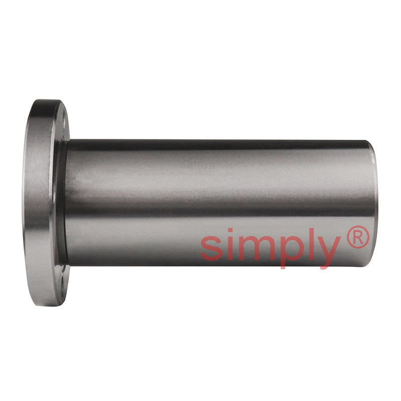 LMEF30LUU Long Round Flanged Linear Ball Bushing with Rubber Seals and Resin Retainer 30x47x123mm