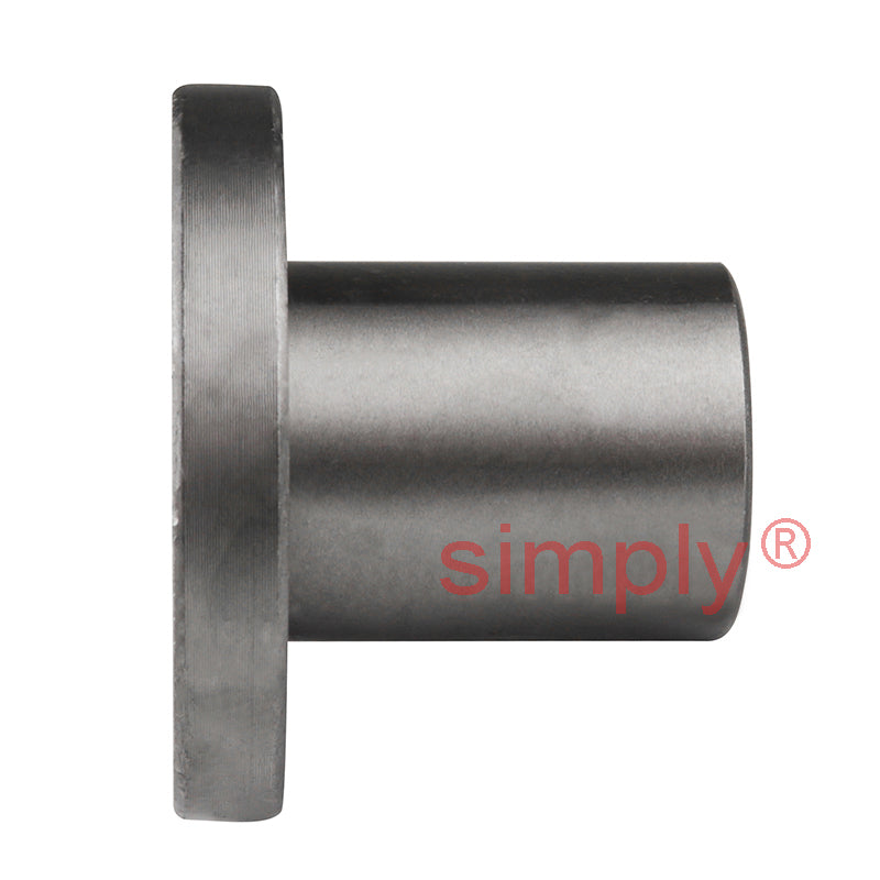 LMEF8UU Round Flanged Linear Ball Bushing with Rubber Seals and Resin Retainer 8x16x25mm