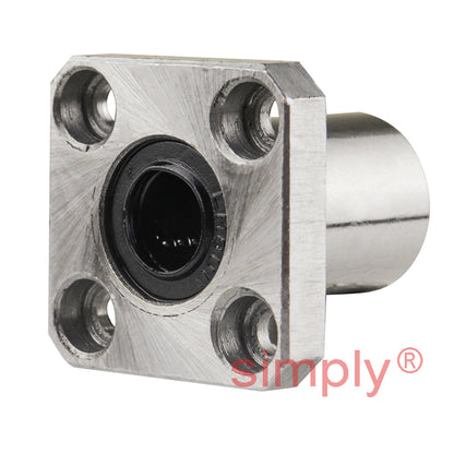 LMK8UU Metric Square Flanged Linear Ball Bushing 8x15x24mm