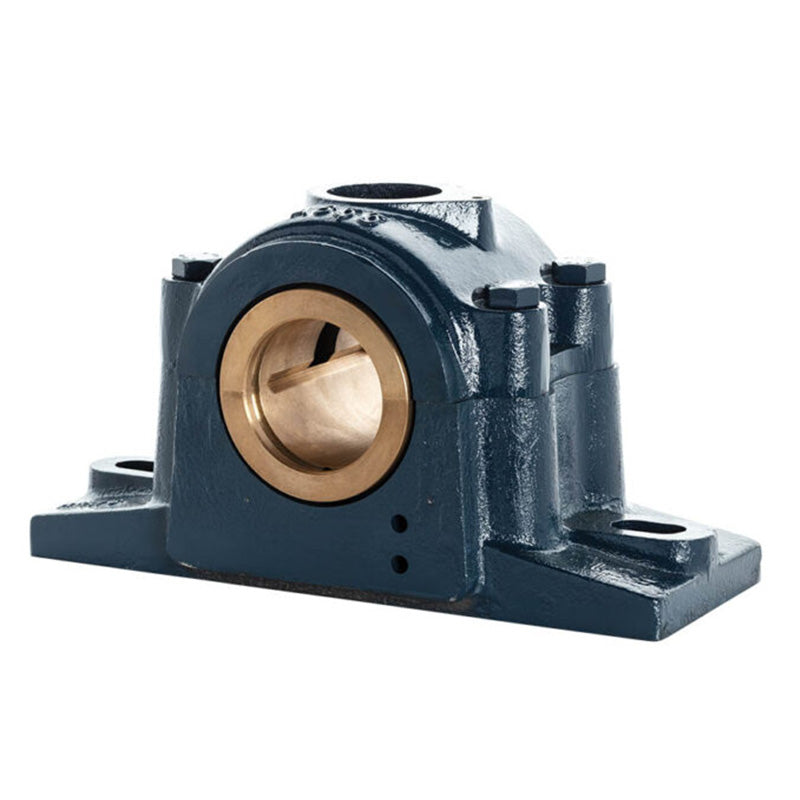 Major Brand LR40E Imperial Split Cast Iron Two Bolt Pillow / Plummer Block Housing with 2-1/2 inch Bore Gunmetal Bush Insert - Allow 3-4 Weeks