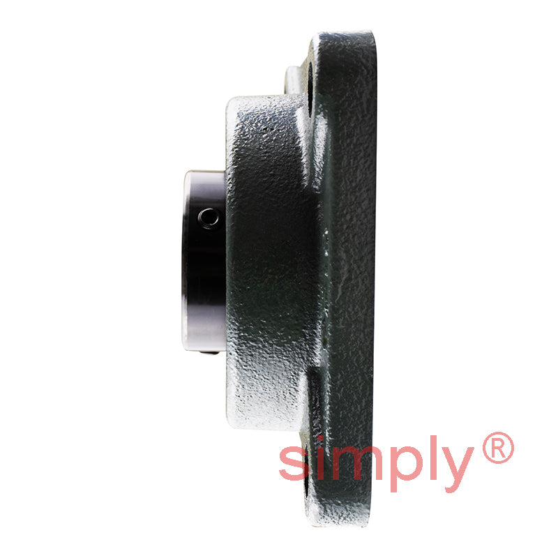 NTN M-UCF210D1 Metric Four Bolt Square Cast Iron Flange Housing with 50mm Bore Insert