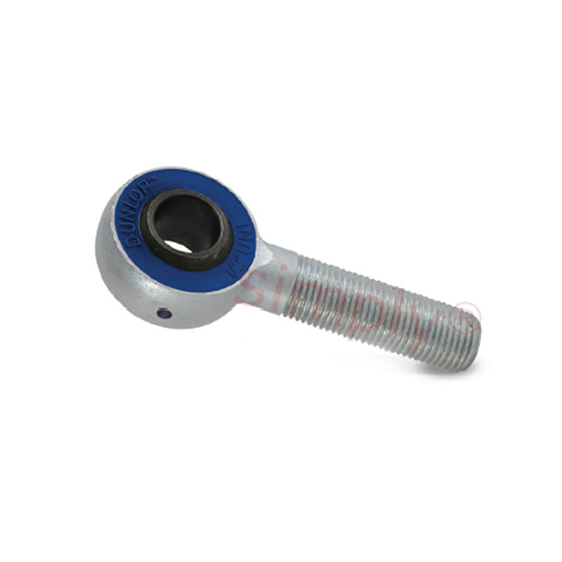 Branded MH-M08 Right Hand Metric Steel / Polyurethane Lined Maintenance Free Plain Male Rod End M8x1.25 Thread
