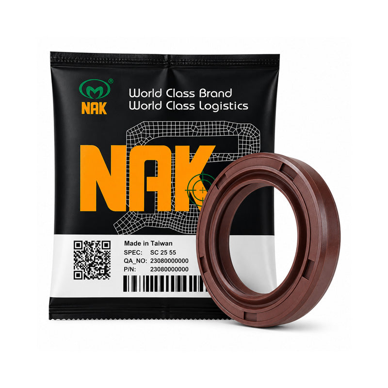 NAK 62x100x10mm FKM Rubber Additional Lining Single Lip Rotary Shaft Oil Seal with Stainless Spring SF - Allow 7-10 Days