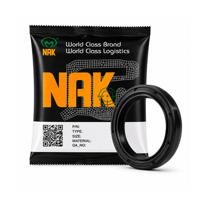 NAK 46x70x9mm Nitrile Rubber Double Lip Rotary Shaft Oil Seal with Garter Spring TC - Allow 7-10 Days
