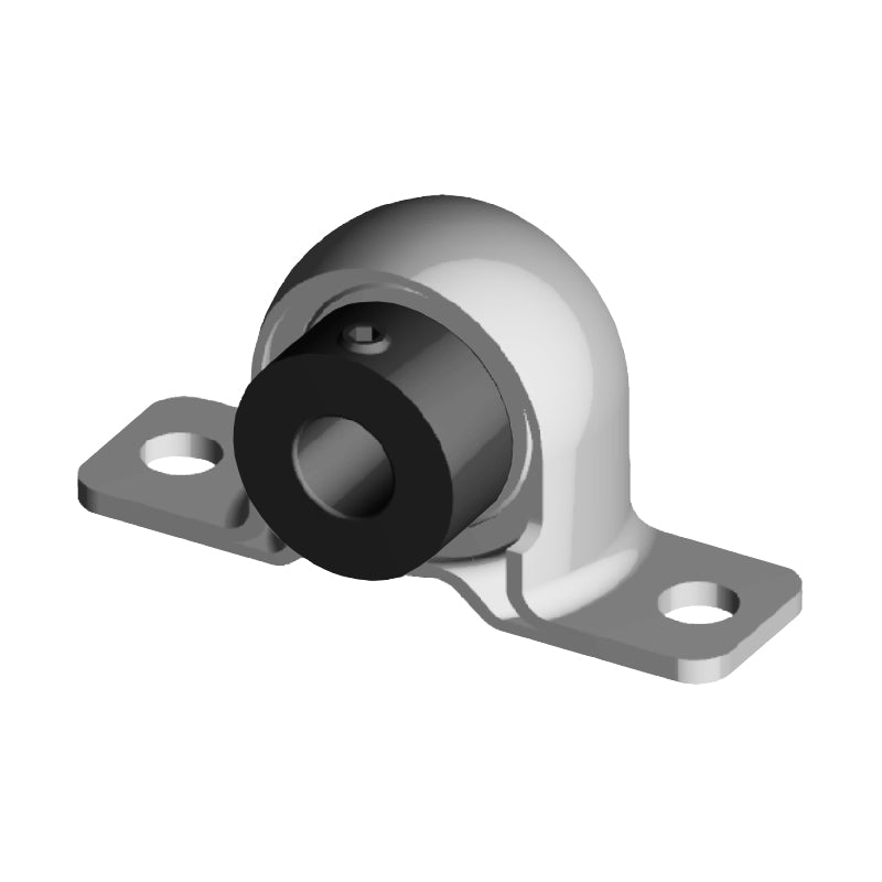 NTN AELPP202W3 Metric Pressed Steel Two Bolt Plummer Block Housing with 15mm Eccentric Collar Insert - Allow 2-3 Days