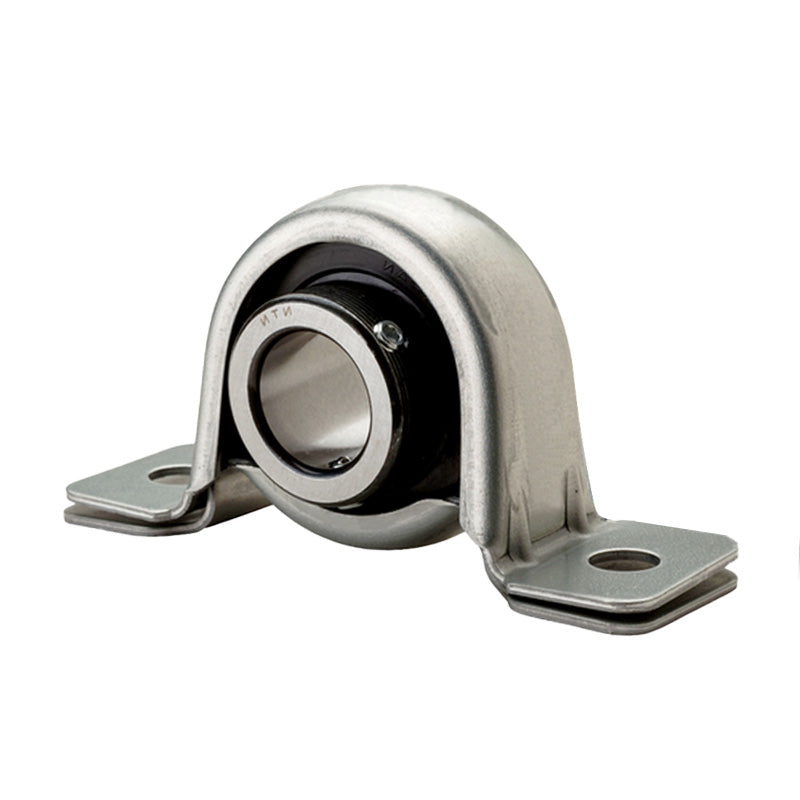 NTN M-ASPP202 Metric Pressed Steel Two Bolt Plummer Block Housing with 15mm Insert - Allow 2-3 Days
