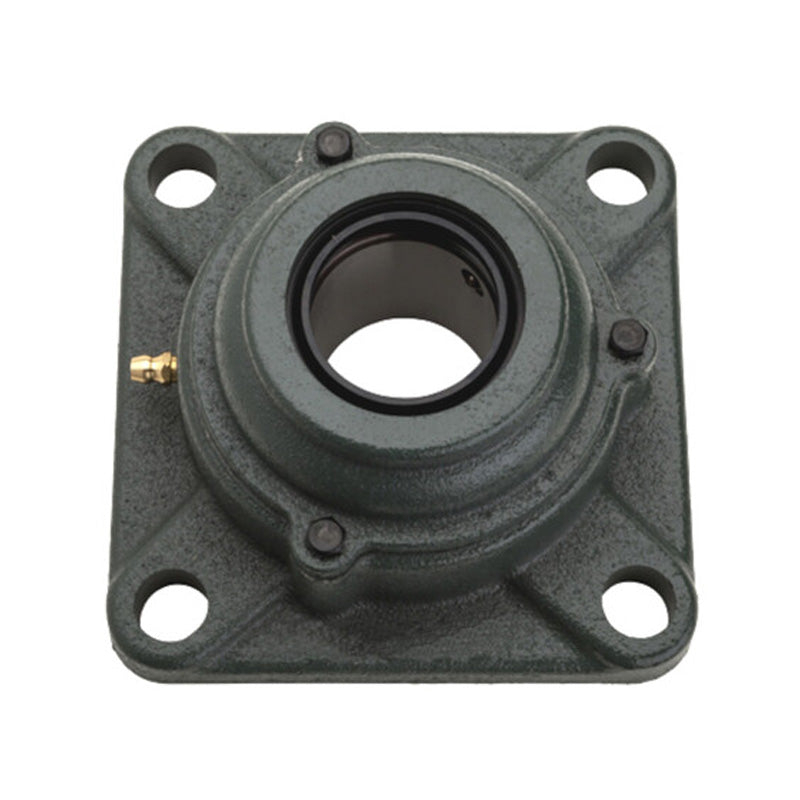 NTN C-UCFS305D1 Metric Four Bolt Square Cast Iron Flange Housing with 25mm Bore Insert with Cast Iron Cover - Open Version - Allow 2-3 Days