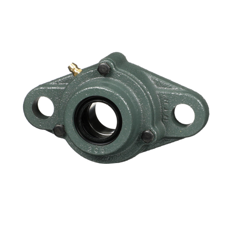 NTN C-UKFL213SD1/HS2313X Imperial Two Bolt Cast Iron Oval Housing with Cast Iron Cover - Open Version - Insert and Adaptor Sleeve Fits 2-3/8 inch Shaft - Allow 2-3 Days