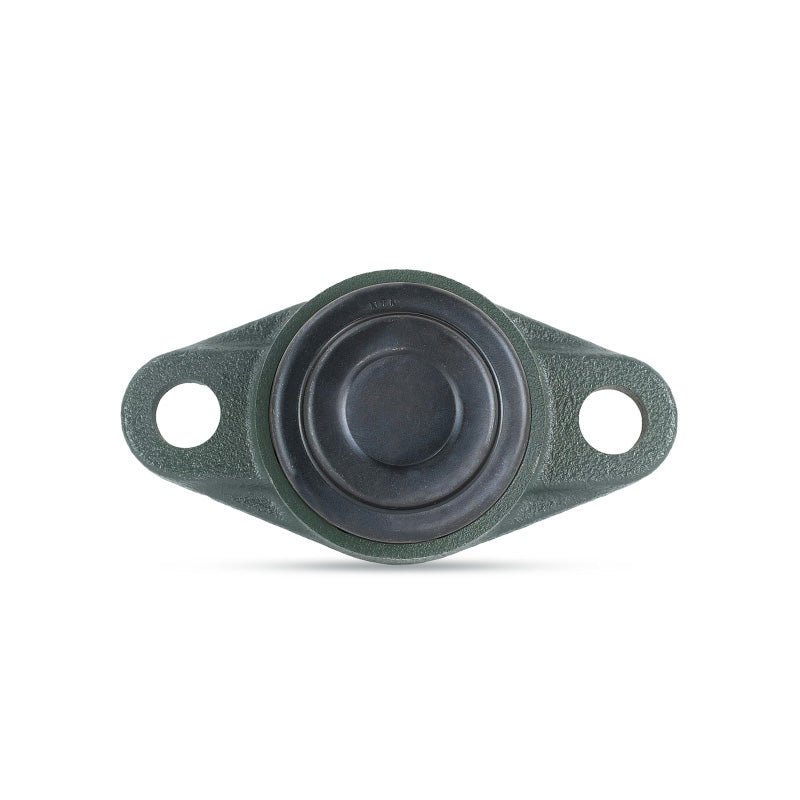 NTN SM-UCFL209D1 Metric Two Bolt Oval Cast Iron Flange Housing with 45mm Bore Insert with Steel Plate Cover - Closed Version - Allow 2-3 Days