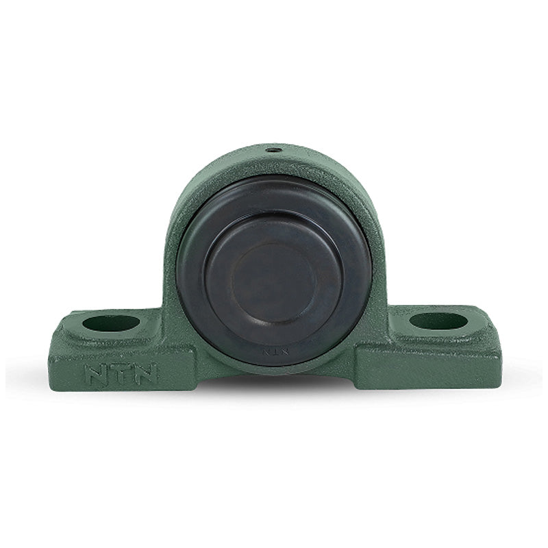 NTN SM-UCP205D1 Metric Cast Iron Two Bolt Pillow / Plummer Block Housing with 25mm Bore Insert with Steel Plate Cover - Closed Version - Allow 2-3 Days