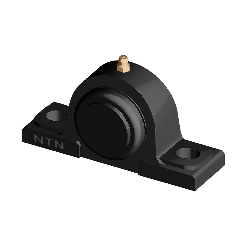 NTN SM-UCPX10-115D1 Imperial Cast Iron Two Bolt Pillow / Plummer Block Housing with 1-15/16 inch Bore Insert with Steel Plate Cover - Closed Version - Allow 2-3 Days