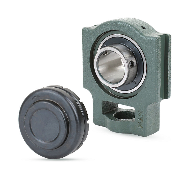 NTN M-SM-UCT201-008D1 Imperial Cast Iron Take Up Unit with 1/2 inch Bore Bearing Unit with Steel Plate Cover - Closed Version - Allow 2-3 Days