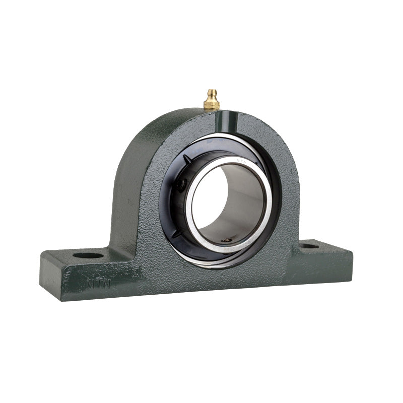NTN UCPG210D1 Metric Cast Iron Two Bolt Pillow / Plummer Block Housing with 50mm Bore Insert - Allow 2-3 Days