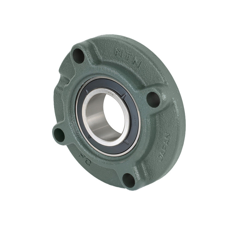 NTN UKFCX16D1/HA2316 Imperial Four Bolt Cast Iron Round Flanged Housing Insert and Adaptor Sleeve Fits 2-11/16 inch Shaft - Allow 2-3 Days