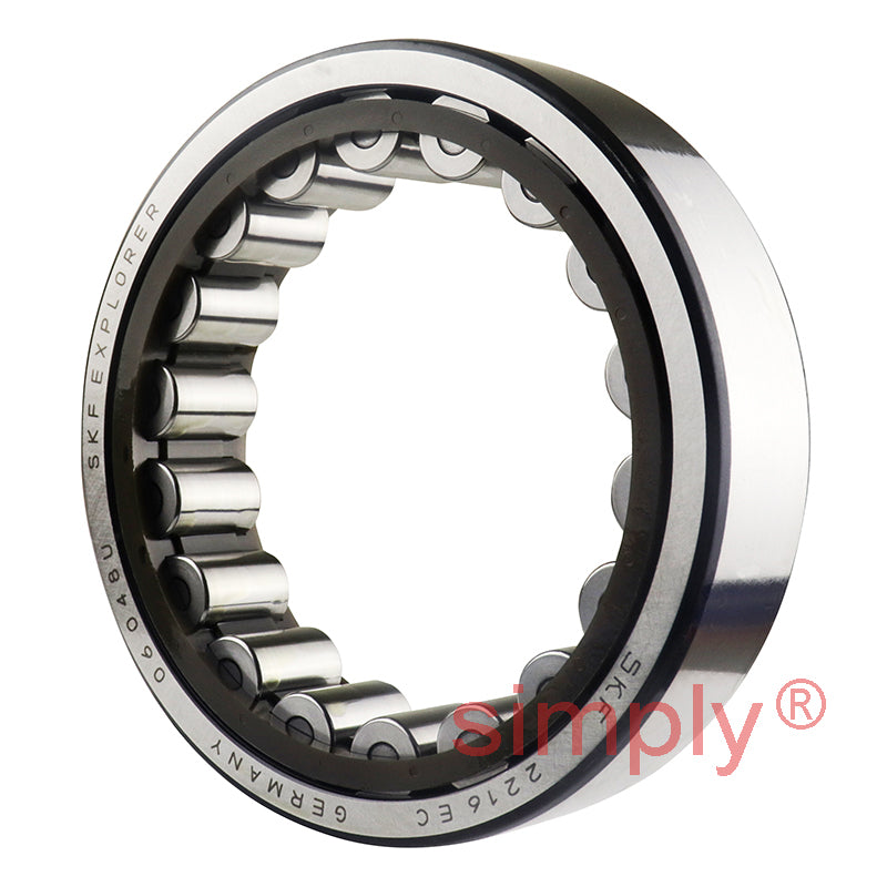 SKF NU2216ECP Single Row Cylindrical Roller Bearing with Polyamide Cage 80x140x33mm