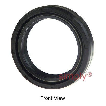 22x36x10DC4 Metric Fork and Damper Nitrile Rubber Oil Seal with 2 Opposite Facing Individually Sprung Sealing Lips and Raised Outer Sealing Band on Outside Diameter