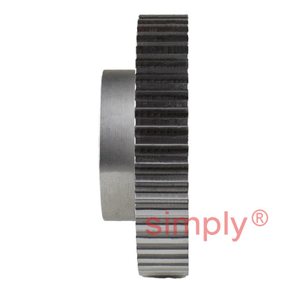 P48-XL-037 - 1/5 inch Pitch 48 Tooth Pilot Bore Aluminium Timing Pulley for 3/8 inch Wide Belt