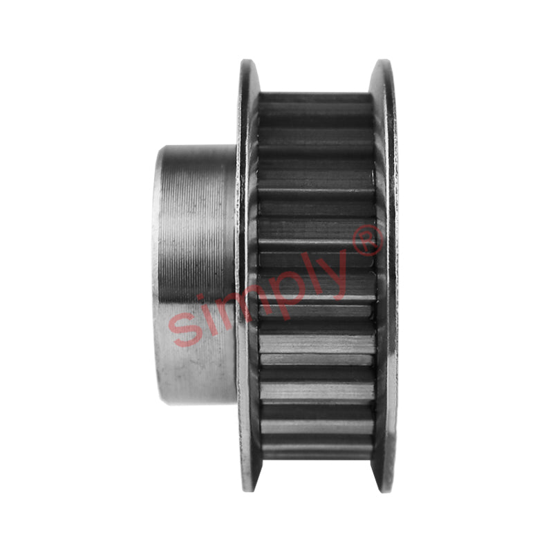 P32-MXL-025F - 0.08 inch Pitch 32 Tooth Flanged Pilot Bore Aluminium Timing Pulley for 1/4 inch Wide Belt