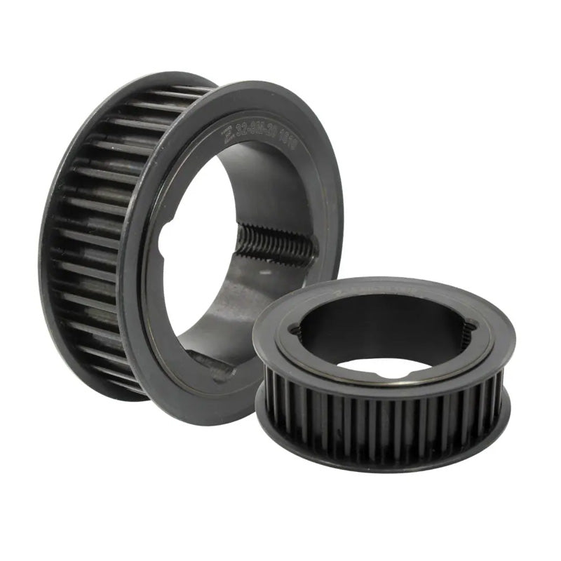 Drive-Flex PC8M-28S-21 - 8mm Pitch 28 Tooth Polychain and Synchrochain Steel Taper Bore Timing Belt Pulley for 21mm Wide Belts