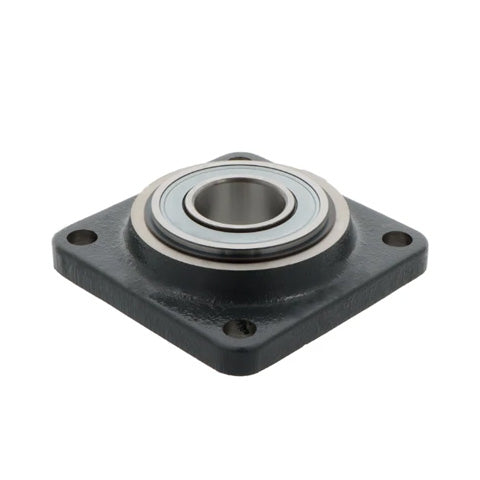 INA PCCJ35 Four Bolt Cast Iron Square Housing with Double Row Angular Contact Ball Bearing 35mm Bore
