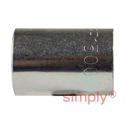 FLEXEQUIP/VOSS PF15 1SC/2SN Zinc Nickel Plated Swage Ferrule Fitting No Skive for Compact Hoses 1/4 inch SAE - Allow 2-3 Days