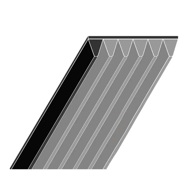 Major Brand 755PK/297K Poly V Multiple Ribbed Belt 755mm/29.7 inch Length with 3 Ribs