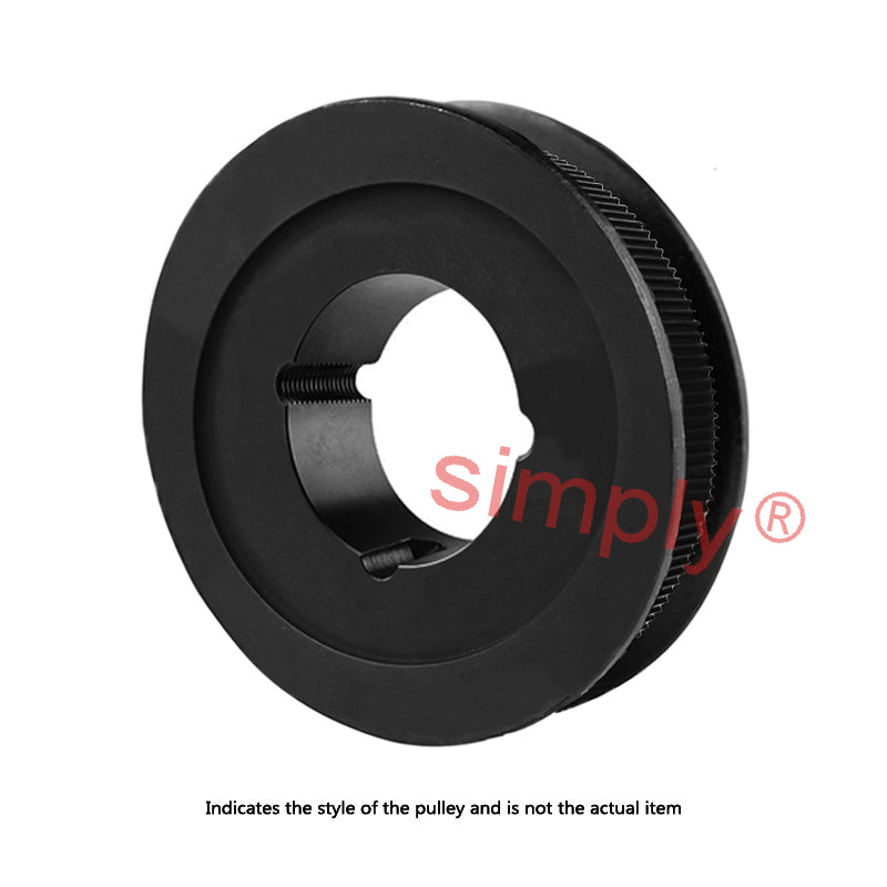 Drive-Flex PC14M-28S-37 - 14mm Pitch 28 Tooth Polychain and Synchrochain Steel Taper Bore Timing Belt Pulley for 37mm Wide Belts