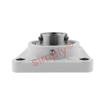 RHP PSF20CR Thermo Plastic Four Bolt Square Flange Housing with 20mm Bore Stainless Insert - Allow 2-3 Days