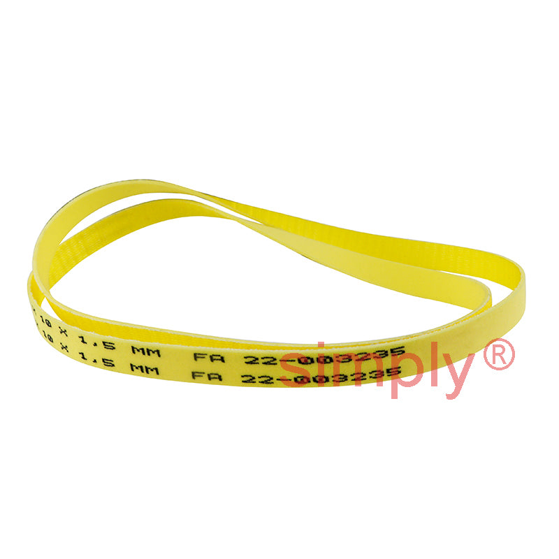 Esband PU12 Single Side Polyurethane Coated 830mm Long x 10mm Wide x 1.5mm Thick Flat Belt - Allow 2-3 Days
