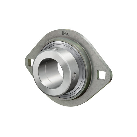 INA RAT20XL Two Bolt Sheet Steel Oval Housing with Eccentric Collar Insert 20mm Bore
