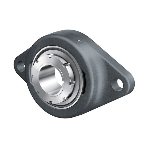 INA RCJTA40XLN Two Bolt Cast Iron Oval Housing with Adaptor Sleeve 40mm Bore