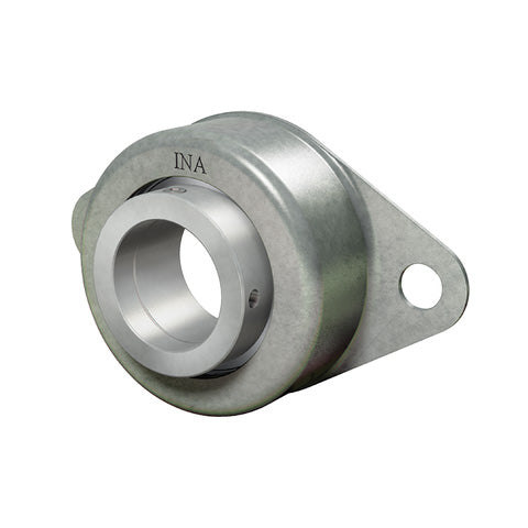 INA RCSMF12XL Two Bolt Sheet Steel Oval Housing with Eccentric Collar Insert with Rubber Interliner 12mm Bore