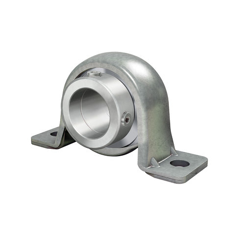 INA RPB20XL Sheet Steel Plummer Block Housing with Eccentric Collar Insert and Rubber Interliner 20mm Bore