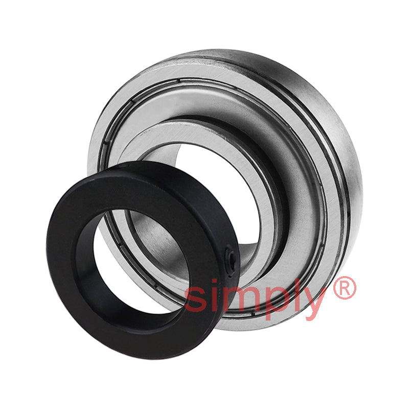 SA202 Metric Bearing Insert with Locking Collar 15mm Bore 40mm Outside Dia
