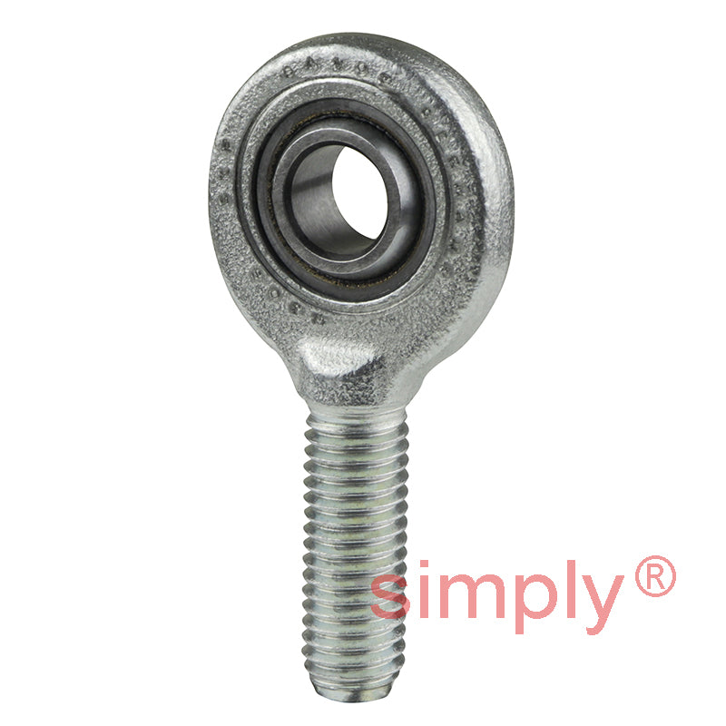 SKF SA10C Right Hand Steel / PTFE Sintered Bronze Lined Plain Male Rod End M10 Thread