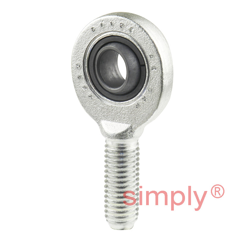 SKF SA12E Right Hand Steel / Steel Plain Male Rod End M12 Thread