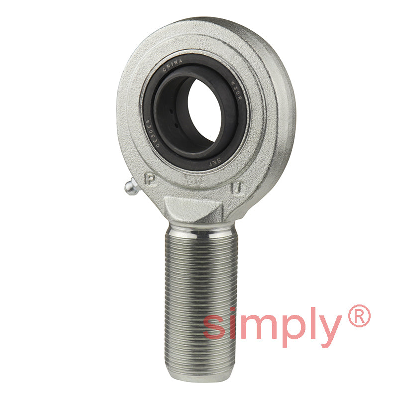 SKF SA30ES Right Hand Steel / Steel Plain Male Rod End M30x2 Thread