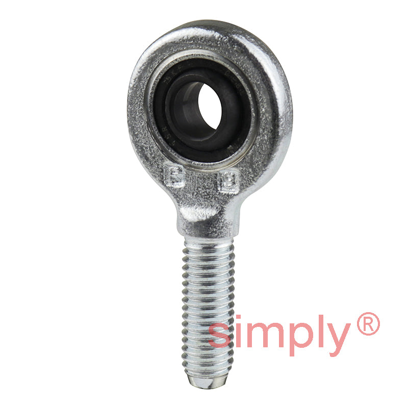 SKF SA8E Right Hand Steel / Steel Plain Male Rod End M8 Thread
