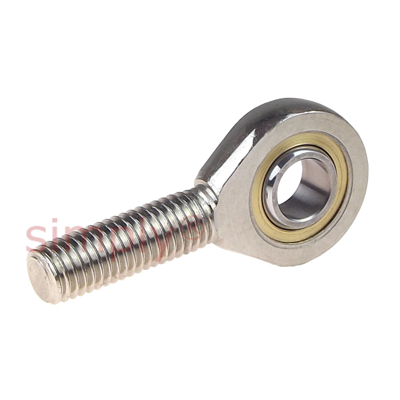 Codex SAL6C Left Hand Steel / PTFE Sintered Bronze Lined Plain Male Rod End M6 Thread