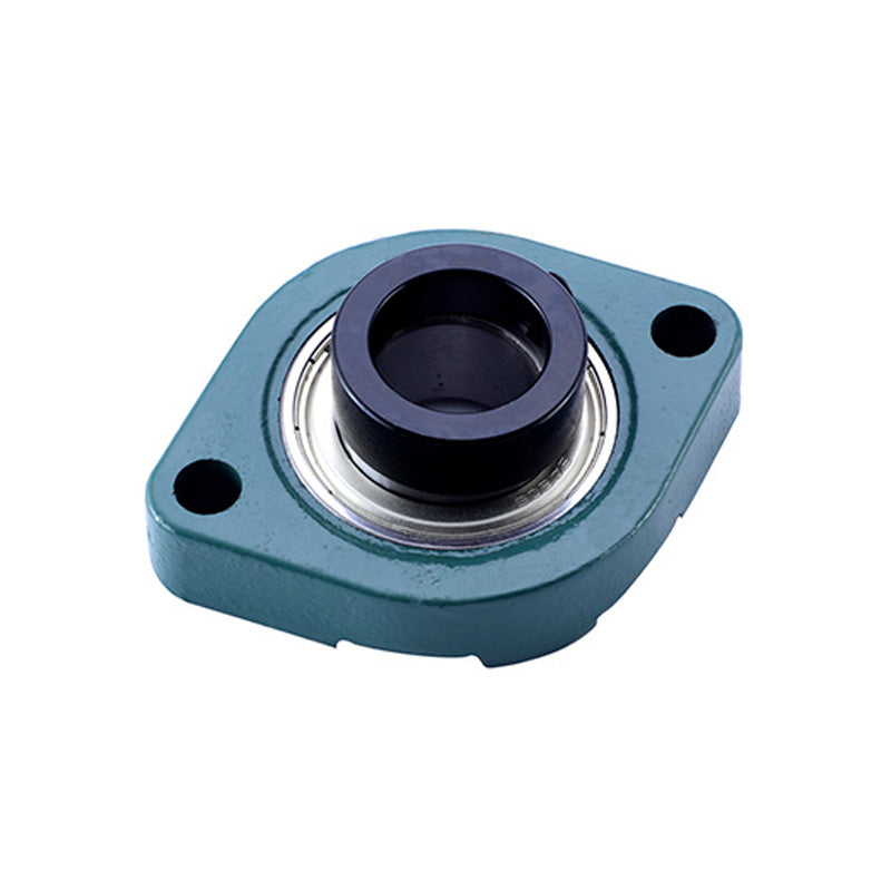 SAFW203 Metric Two Bolt Cast Iron Oval Housing with 17mm Bore