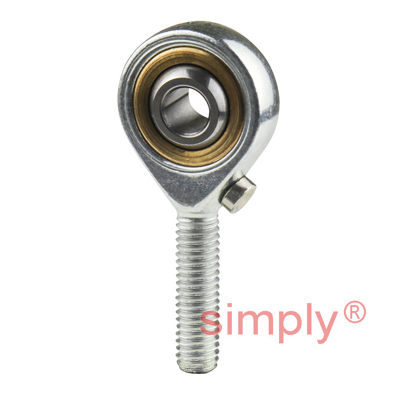 SKF SAKAC6M Right Hand Steel / Bronze Lined Plain Male Rod End M6 Thread