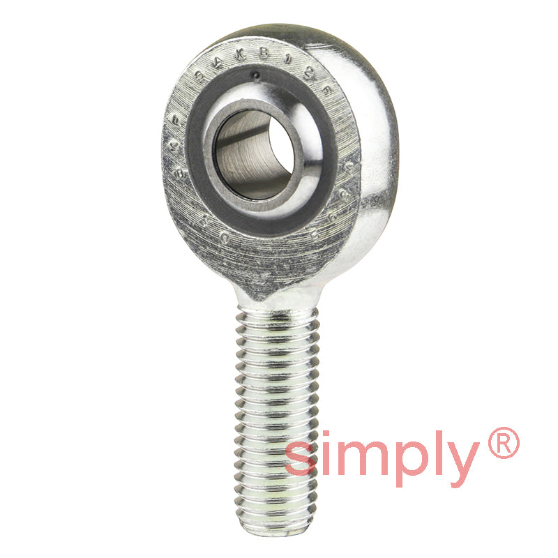 SKF SAKB12F Right Hand Steel / PTFE FRP Lined Plain Male Rod End M12 Thread