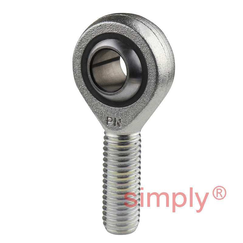 SKF SAKB14F Right Hand Steel / PTFE FRP Lined Plain Male Rod End M14 Thread
