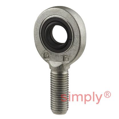 SKF SAL17ES Left Hand Steel / Steel Plain Male Rod End M16 Thread