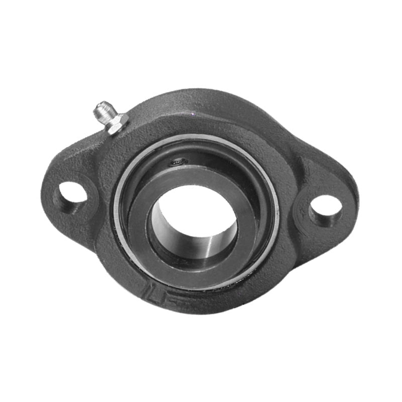 SALF207 Metric Two Bolt Cast Iron Oval Housing with 35mm Bore Eccentric Collar Insert