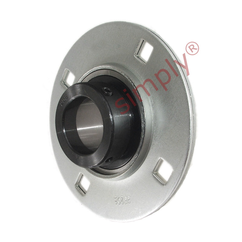 SAPF208-24 Round 4 Bolt Pressed Steel Bearing Housing with 1-1/2 inch Collar Insert