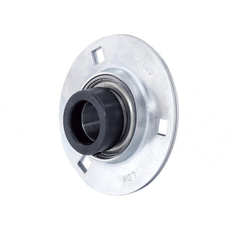 SAPF203-11 Round 3 Bolt Pressed Steel Bearing Housing with 11/16 inch Collar Insert - Allow 2-3 Days