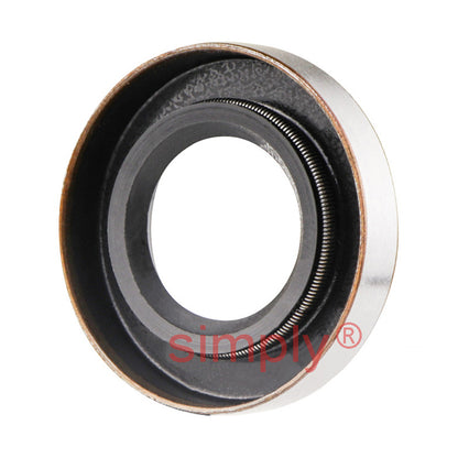0.81x1.25x0.18 inch Metal Cased Nitrile Rubber Rotary Shaft Oil Seal with Garter Spring