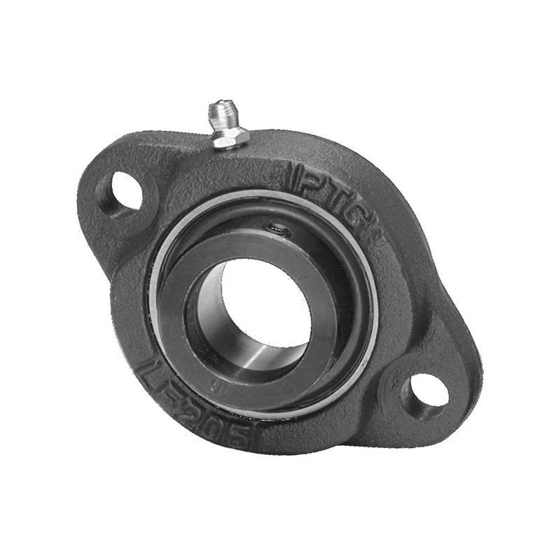 SBLF201-8 Imperial Two Bolt Cast Iron Oval Housing with 1/2 inch Bore Grub Screw Insert
